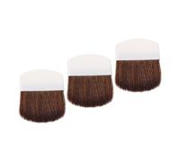 NULYLU Ensemble de Pinceaux de Maquillage de Voyage 3 Pièces Mini Ensemble de Pinceaux pour Fond de Teint Blush Et Ombre à Paupières pour Une Application Facile