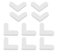 NULYLU Équerres D'angle en Nylon Blanc Usage Polyvalent 10 Pièces Support Pratique et Résistant, Facile à Installer pour Cadre D'écran 90 Degrés pour Moustiquaires et Portes-écrans
