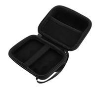 NULYLU Étui de Rangement Portable pour Glucomètre Noir, Pochette Compacte Fermeture Éclair Facile, Protection Rembourrée pour Appareils de Test de Glycémie, pour Voyage et Soins