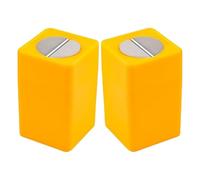 NULYLU Étui de Recyclage des Lames 2pcs en ABS Jaune pour Usage Sécurisé Bureau ou Dortoir Conteneur Compact pour Lames Cassées