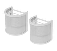 NULYLU Filtre Anti-pop pour Micro à Main en Métal, Bonnette Anti-vent de U, Couleur Blanche, Lot de 2 Pièces, Adapté à L'enregistrement, Diffusion en Direct et Reconnaissance Vocale,