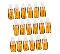 NULYLU Flacon Compte-gouttes En Verre 25 Pcs 5 Ml Bouteille Vide Mini Pour Huiles Essentielles Voyage Pratique Sans Fuite