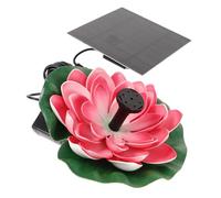 NULYLU Fontaine Flottante Solaire Décorative de Lotus pour Bassin Jardin Extérieur 16,5x15x4 Cm sans Pile Installation Simple