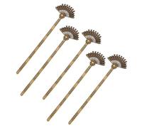 NULYLU Fourche à Cheveux Vintage En Alliage Forme Éventail 5 Pièces 158x42 Mm Bronze Pour Femme Style Rétro Accessoire Coiffure Élégant Scène Quotidienne