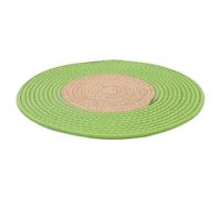 NULYLU Griffoir pour Chat Vert à Double Usage, Tapis Tricoté en Coton | Coussin de Couchage, Forme Créative, pour Intérieur, Accessoire pour Félin