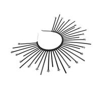 NULYLU Halo Crown Headband Élégant Plastique Accessoire Cheveux Femme Chic pour Fêtes Mariages et Cosplay Unique pour Déesse et Occasions Spéciales