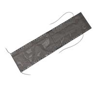NULYLU Housse de Remplacement en Tissu D'ameublement Noir à Motif pour Chaise Longue Pliable, Accessoire de Réparation avec Système de Fixation par Cordes, Adaptée aux Chaises de Jardin