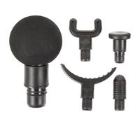 NULYLU Kit 5 Pièces Têtes de Massage en Plastique Noir, Accessoires pour Pistolet de Massage, du Développement Musculaire Stress pour Sportifs