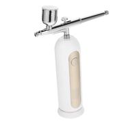 NULYLU Kit Aérographe Portable pour Maquillage et Décoration de Gâteaux Ensemble Complet avec Compresseur Aérographe en Aluminium pour Ongles et Art Créatif Utilisation Facile et Pratique