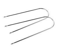 NULYLU Kit de 2 Clés en Métal de U pour Démontage Rapide D'autoradios et Lecteurs DVD de Voiture, Compatible Divers Modèles, pour Réparation Automobile
