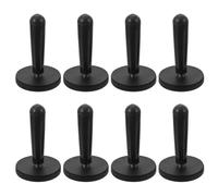 NULYLU Kit de 8 Pinces Magnétiques Noires pour Pose de Film Vinyle Automobile, Support Magnétique d'emballage Base en Caoutchouc Antirayures, Outil D'installation de Vinyle pour Covering