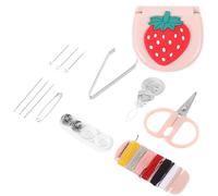 NULYLU Kit de Couture Complet Portable en Plastique Rose Boîte à Couture Mini et Quilting Pratique et Facile à Utiliser en Voyage
