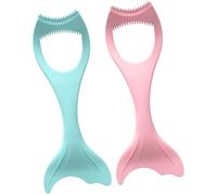 NULYLU Kit de Mascara et D'eyeliner en Silicone 2 Pièces, Outil Multifonction pour Maquillage des Yeux, Ne Tache Pas la Peau, pour Filles