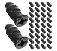 NULYLU Kit de Réparation Pneus Tubeless Moto et Voiture 50 Clous en Plastique Spirale Vis de Réparation Robustes Mèches pour Crevaison sans Chambre à Air Outil Compact pour Dépannage