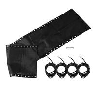 NULYLU Kit de Réparation pour Fauteuil Inclinable Électrique avec Tissu de Remplacement en Nylon Résistant, Corde Solide et Installation Facile pour Chaise Longue Extérieure en Tissu