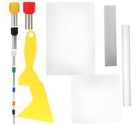 NULYLU Kit de Sculpture sur Poterie Facile à Utiliser 14 Pièces Outils de Modelage en Acrylique et Métal pour Argile Autodurcissante et Création Décorative