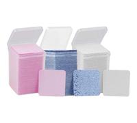 NULYLU Lingettes en Coton pour Nettoyage Colle Faux Cils, Dissolvant sans Peluches, 3 Flacons Pratiques pour Salons de Beauté et Onglerie