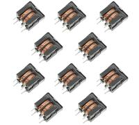 NULYLU Lot de 10 Filtres à Inductance de Mode Uu9.8, Pas 7x8 Mm, 5 Millihenrys, Haute Précision, Résistance la Corrosion, pour Applications Électroniques Industrielles