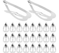 NULYLU Lot De 100 Barrettes En Forme De Cœur 1.22 Pouces En Acier Carbone Accessoires De Coiffure Pour Filles Et Femmes Pour Mariage Et Réunion