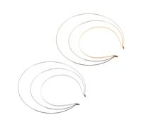 NULYLU Lot de 2 Bandeaux Déesse 3 Couches en Fer Taille Unique Doré et Argenté pour Coiffures Hanfu Femmes Cosplay Halloween Accessoires Artisanaux DIY