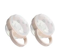 NULYLU Lot de 2 Boîtes à Tétines Transparentes Anti-poussière avec Crochet Portable pour Bébé, Étuis Hygiéniques de Rangement, Compatibles à Couches, pour Voyages et Sorties