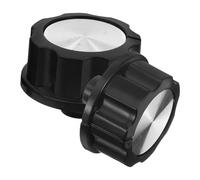 NULYLU Lot de 2 Boutons de Commande en Abs pour Cuisinière et Barbecue, Accessoire la Cuisine Noir, Promoteur de Cuisson Saine, Adapté aux Appareils Cuisine