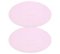 NULYLU Lot de 2 moules pour masques faciaux à faire soi-même : plaque pour masques à base d'algues et de boue, accessoire de soin réutilisable pour femmes, outils de maquillage, 22,6 x 19,3 cm