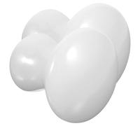 NULYLU Lot de 2 Pierres de Massage Guasha Visage en Jade Blanc, Forme Champignon, Accessoires pour Soins Esthétiques, Massage du Cou Dos, Outils Multifonctions pour Spa et Beauté