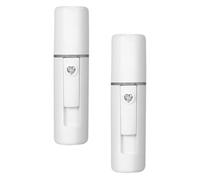 NULYLU Lot de 2 Pulvérisateurs Faciaux Nano pour Visage Vapeur, Hydratation sans Abîmer le Maquillage, Batterie 550mah, Capacité 20ml, Couleur Blanc, pour Spa et Centre de Réception