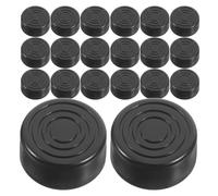 NULYLU Lot de 20 Capuchons de Protection pour Pédale D’effet de Guitare Électrique en Abs Noir Antidérapants et Solide Compatibles Plupart des Pédales Standard Usage Professionnel