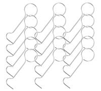 NULYLU Lot de 25 Crochets en Acier Inoxydable pour Bonde, Outil de Retrait de Siphon de Sol, Crochets de Vidange Réutilisables, Accessoires pour Nettoyage de Grille D’évacuation, Usage