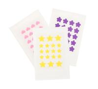 NULYLU Lot De 3 Patchs Anti-Acné, Réducteurs De Double Menton, Pierres Précieuses, Patchs Anti-Boutons, Autocollants De Récompense Étoiles, Autocollants De Récompense Amusants, Patch