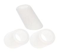 NULYLU Lot de 3 Protège-becs de Théière en Silicone Blanc Long, Anti-goutte et Anti-fuite, Accessoires pour Théière Résistants la Chaleur, Manchons Pratiques Cuisine Quotidienne
