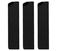 NULYLU Lot de 3 Protège-lames Universels en Tissu Floqué Noir, pour Couteaux de Chef 5 Pouces, Housses de Protection Anti-abrasion Cuisine et Voyage en Extérieur