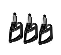 NULYLU Lot De 3 Ventouses De Massage Accessoires Pour Ventouses Pompe À Main Ventouse Poignée Accessoire De Massage Plastique Noir