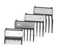 NULYLU Lot de 4 Protège-Tondeuses en Acier Inoxydable Peignes de Coupe de Cheveux Ajustables pour Coiffeurs Accessoires de Coiffure Pratiques pour Salon