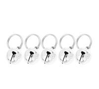 NULYLU Lot de 5 Clochettes pour Chat et Chien en Cuivre Doré Fonction de Suivi Animalier et Avertissement pour Sauvage Noël, Accessoires Métalliques Indispensables