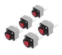 NULYLU Lot de 5 Micro-interrupteurs Miniatures Silencieux 6 X 6 X 7,3 Mm à Bouton-poussoir Ultra-sensibles pour Souris, Projets Électroniques et Applications Industrielles