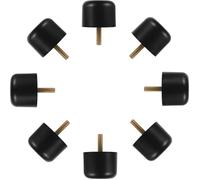 NULYLU Lot de 8 Pieds Réglables en Plastique pour Meuble, Patins de Canapé et Chaise Ronds 50x37 Mm, Accessoires Polyvalents pour Fauteuil, Table et Armoire, Protections Stables et