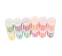 NULYLU Lot De Boîtes Tranches Fruits Nail Art Pâte Polymère Décorations Colorées Diy Pour Ongles Charmes Pour Filles Et Femmes Accessoires Créatifs