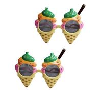 NULYLU Lunettes Créatives de Glace pour Fête Déguisée, Verres Décoratifs en Pc, pour Halloween et Soirée Farce, 1 Set de 2 Pièces