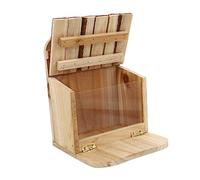 NULYLU Mangeoire pour Écureuils Distributeur De Cacahuètes Et Noix Station De Pique- pour Animaux Accessoire De Nourriture Extérieur