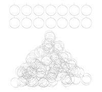NULYLU Marqueurs de Verres à Vin Design Unique 150pcs Argentés en Plaque Électrifiée pour Éviter Confusions, Accessoires DIY pour Diverses Occasions