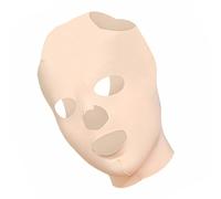 NULYLU Masque pour Femme Beige à Crochet D'oreille, Design Humain Élasticité Ajustable pour Soin Visage Hydratant et Effet Lifting Visage Raffermissant