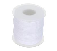 NULYLU Mèche de Bougie Ronde en Coton Blanc, Mèche Tressée en Bobine pour Fabrication de Bougies, Cire D’Abeille et Paraffine, Allumage Fluide, Flamme Stable, DIY et Lampe à Huile
