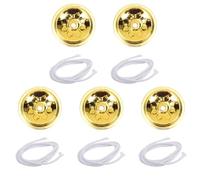 NULYLU Mèches de Lampe à Huile Flottantes en Alliage Lot de 5 Set de Pièces 20 CM pour Lampes à Pétrole et Lanternes D’Intérieur Mèche de Remplacement Solide et Sûre pour Éclairage