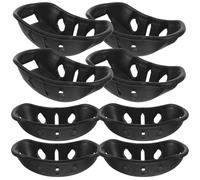 NULYLU Mentonnière pour Casque de Chantier, Protège-Menton Rigide en Plastique Stable et Flexible, Coussinet de Protection Résistant à L’Usure, Kit 8 Pièces Portable pour Sécurité