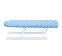 NULYLU Mini Planche à Repasser Pliable en Fer et Tissu pour Vêtements Support Compact Solide Compatible Défroisseur Vapeur pour Usage Domestique