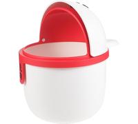 NULYLU Mini Poubelle de Bureau Blanche Forme Lapin avec Couvercle à Bascule, Compacte et Légère, Bac de Stockage de Déchets pour Bureau, Salon ou Chambre, Récipient Pratique pour Petits