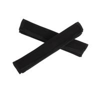 NULYLU Moufles de Protection en Tissu Noir Rembourrage Épais, Fermeture Auto-agrippante Réglable, Surface Douce et Résistante pour Éviter les Irritations pour Guidon de Poussette Bébé